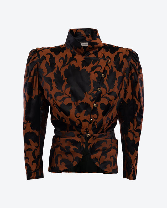 Lucas Martin Vintage Emanuel Ungaro Haute Couture F/W 1985-86 Gregorian Pattern Jacket Front