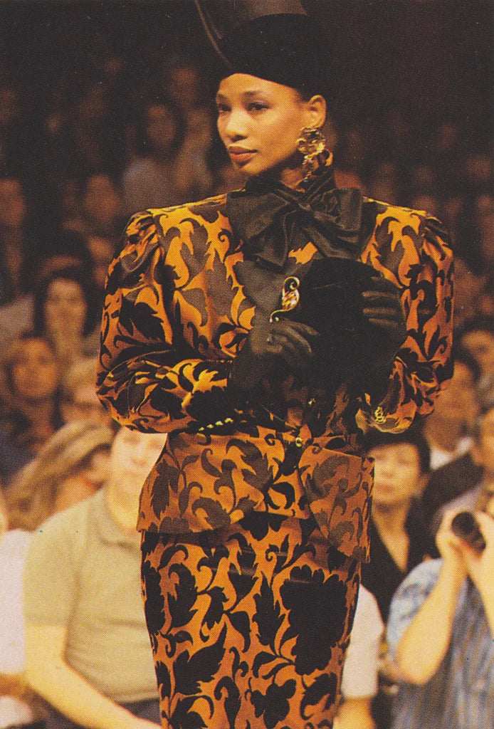 Lucas Martin Vintage Emanuel Ungaro Haute Couture F/W 1985-86 Gregorian Pattern Jacket Textiles Suisses