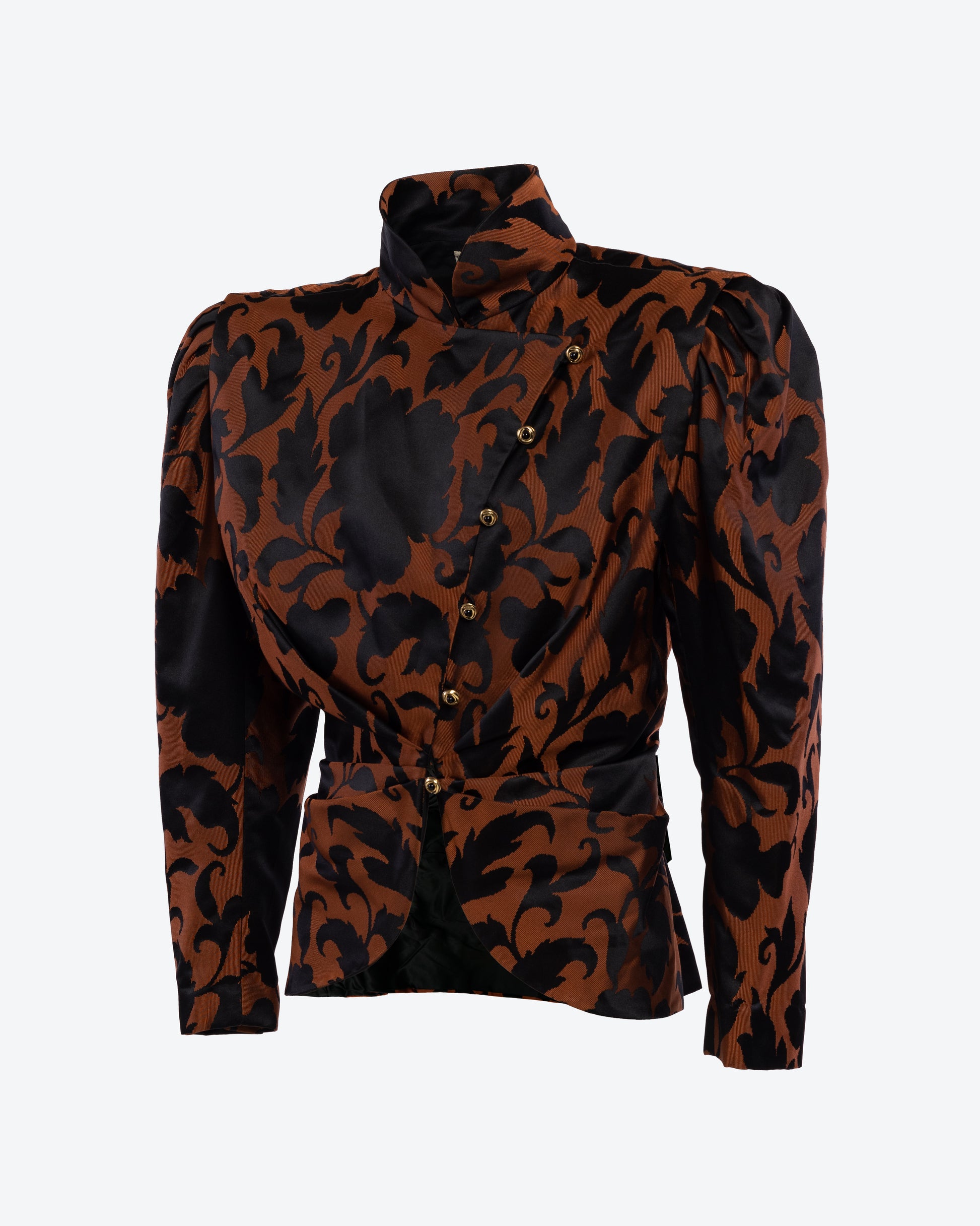 Lucas Martin Vintage Emanuel Ungaro Haute Couture F/W 1985-86 Gregorian Pattern Jacket Side