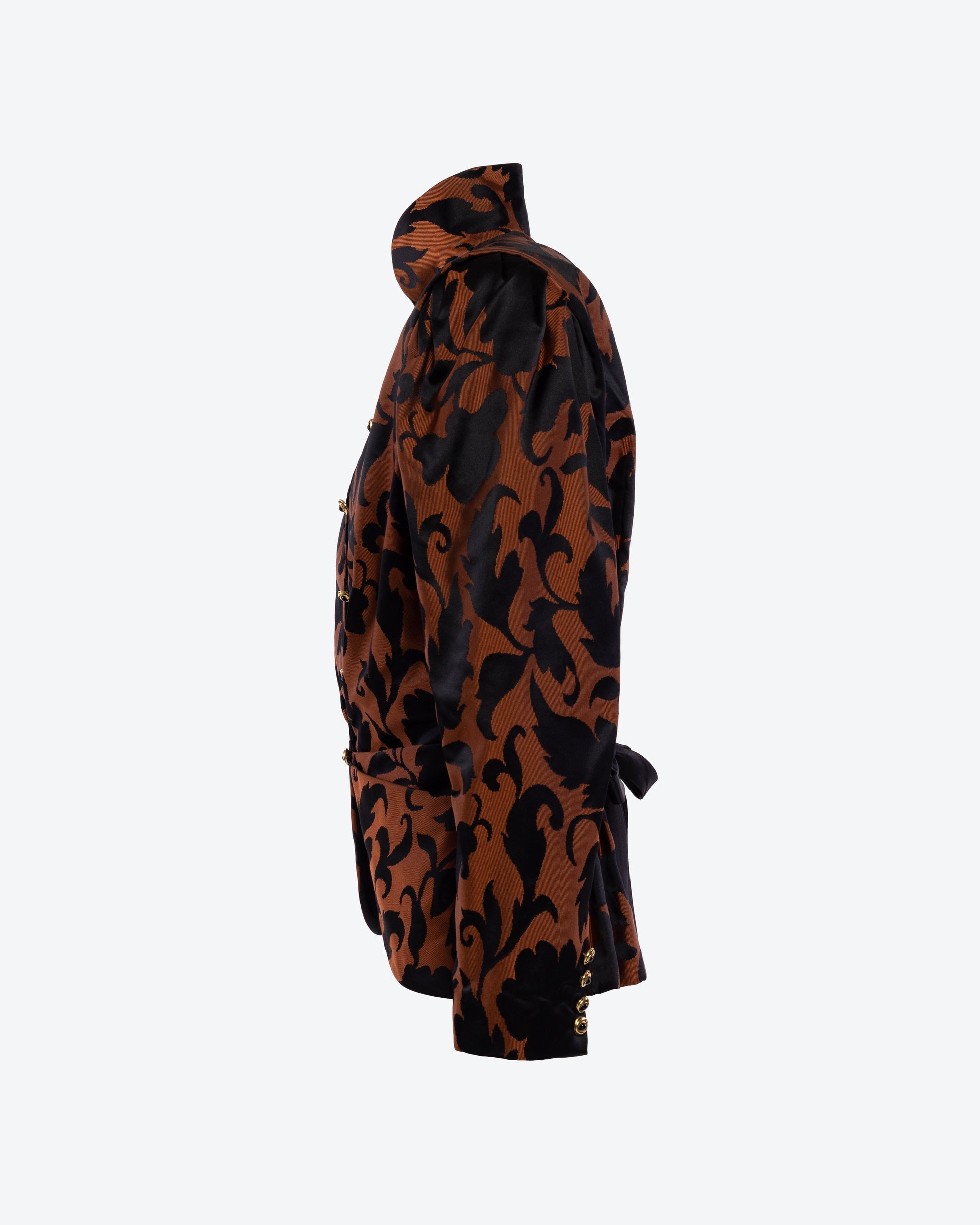 Lucas Martin Vintage Emanuel Ungaro Haute Couture F/W 1985-86 Gregorian Pattern Jacket Profile