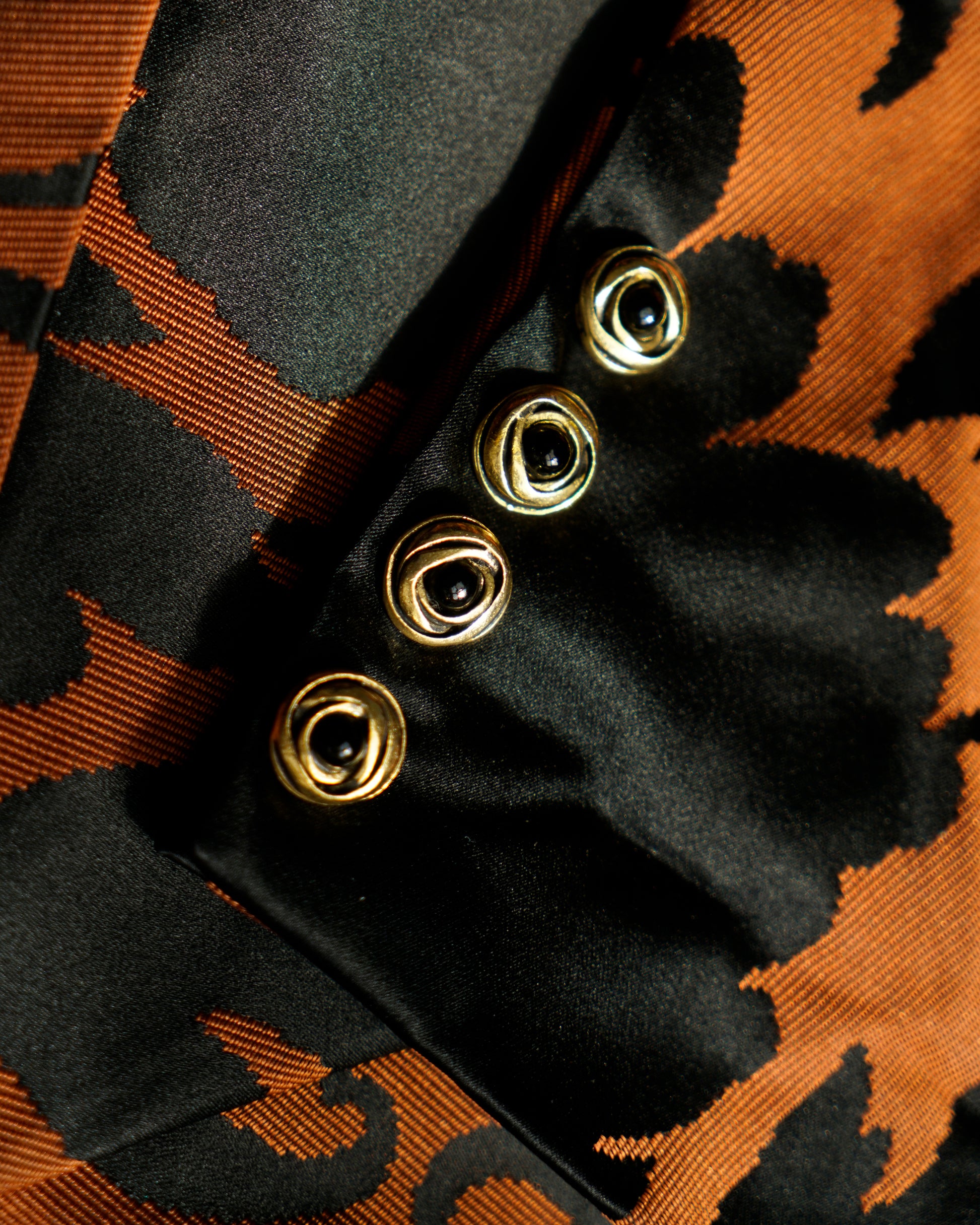 Lucas Martin Vintage Emanuel Ungaro Haute Couture F/W 1985-86 Gregorian Pattern Jacket Close-Up
