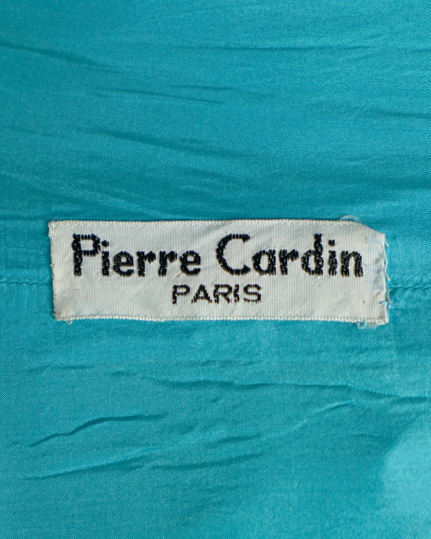 Lucas Martin Vintage Pierre Cardin Haute Couture 1963 Cowl Neckline Dress Tag