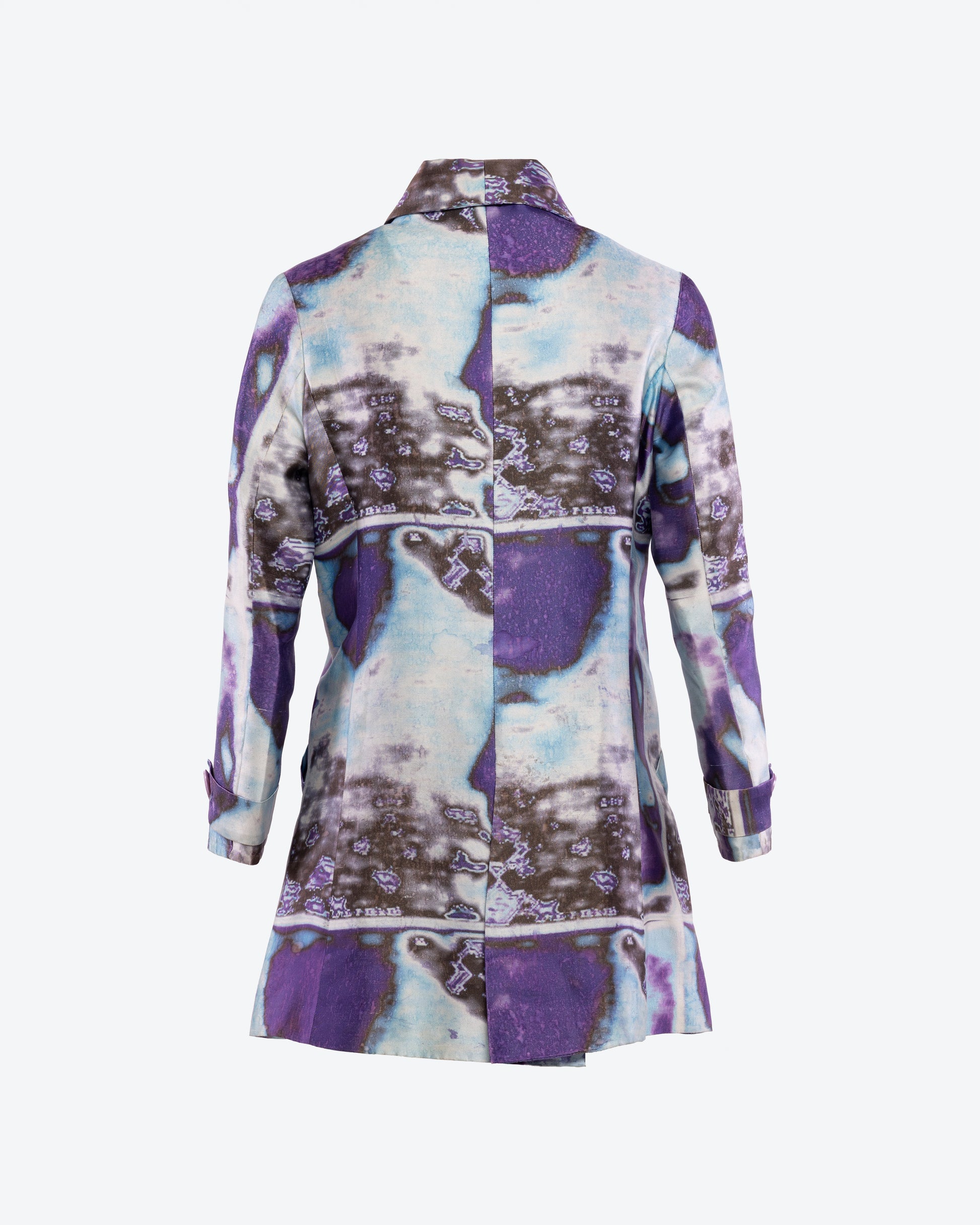 Lucas Martin Vintage Lapidus Haute Couture S/S 1999-2000 Dye Pattern Coat Back