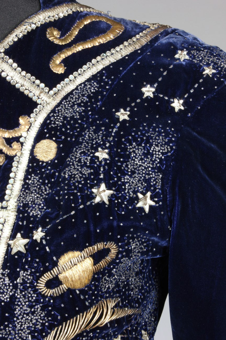 A fine and important Elsa Schiaparelli couture Zodiac jacket, the Astrology Collection, Winter, 1938-39, embroidered by Lesage, Kerry Taylor Auctions