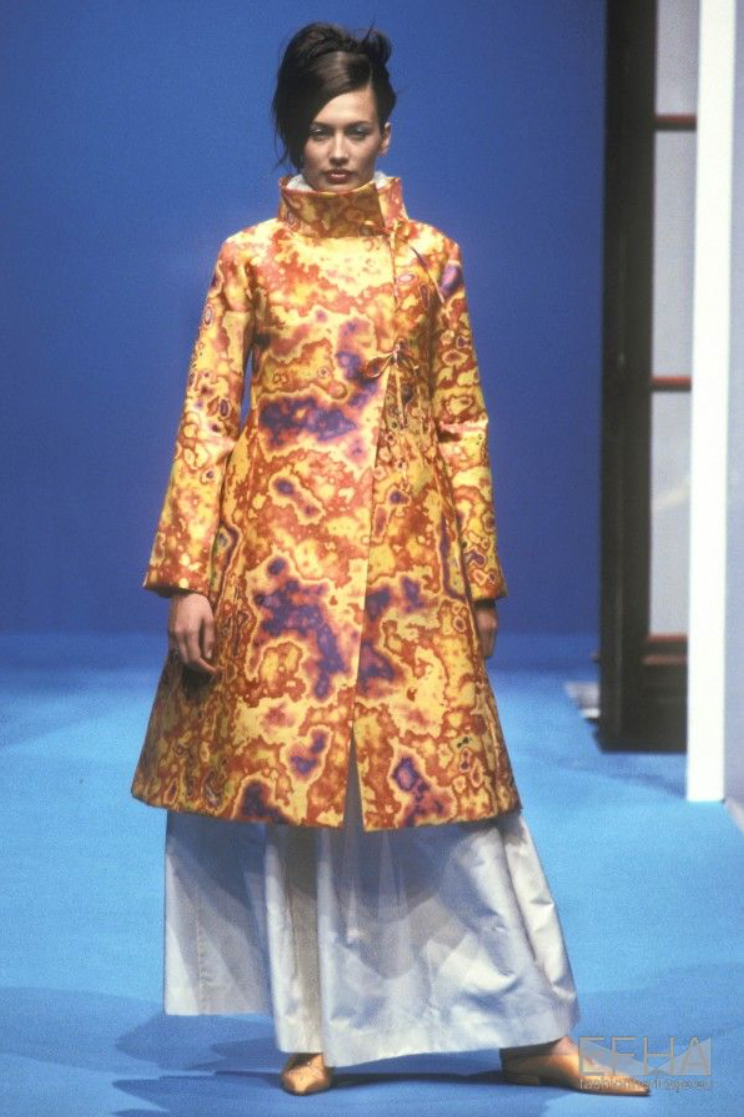 Lucas Martin Vintage Lapidus Haute Couture S/S 1999-2000 Dye Pattern Coat Etienne Tordoir