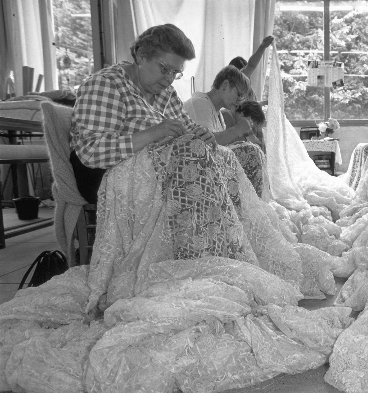 MARESCOT LACE WORKROOMS (Photo by Maher Attar/Sygma via Getty Images)